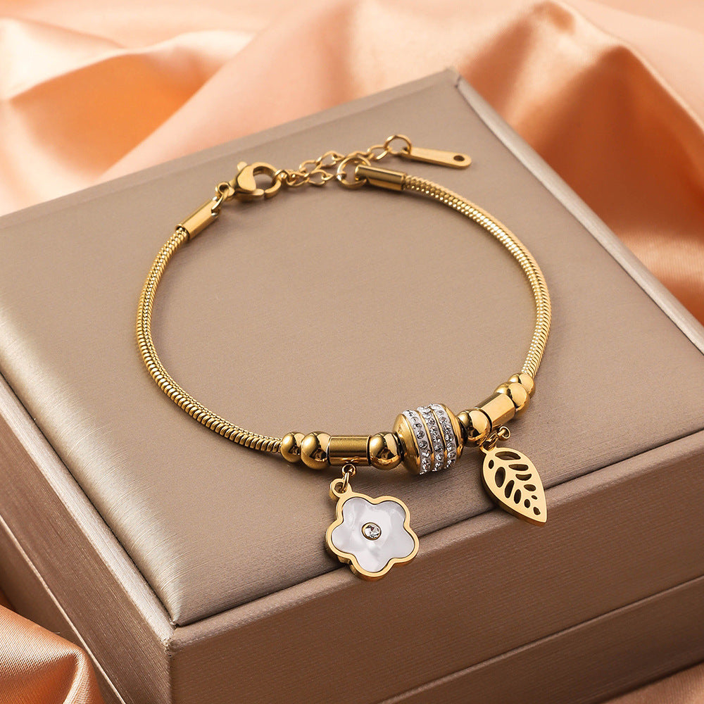 Stainless Steel Bracelet 18K Vacuum Plating Electroplated