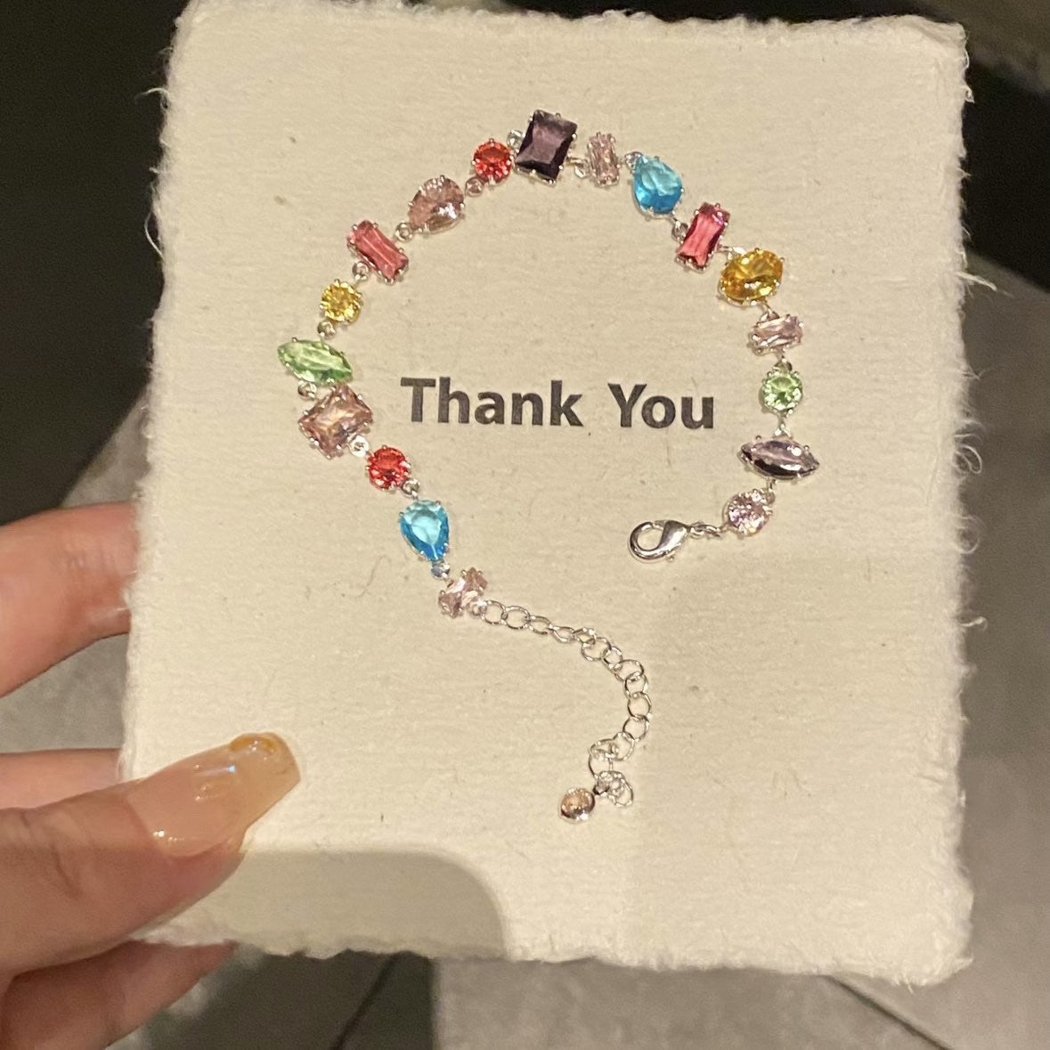 Handcrafted Zircon Drop Bracelet For Women Love