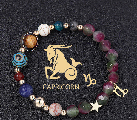 Handcrafted Zodiac Gemstone Balance Bracelet for Women