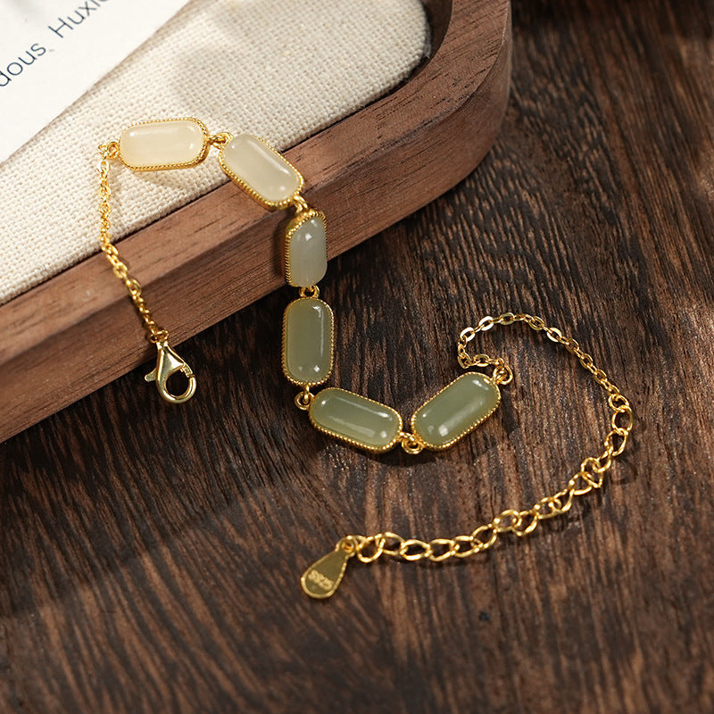 Hetian Jade Bracelet for Women Balance Healing