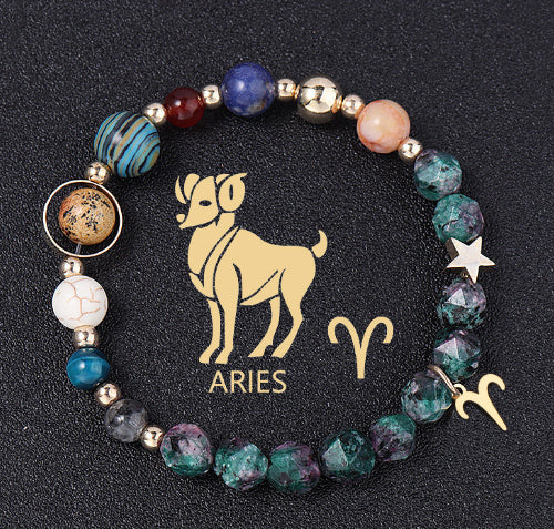 Natural Stone Twelve Constellations Bracelet Exclusive