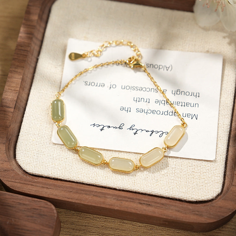 Hetian Jade Bracelet for Women Balance Healing