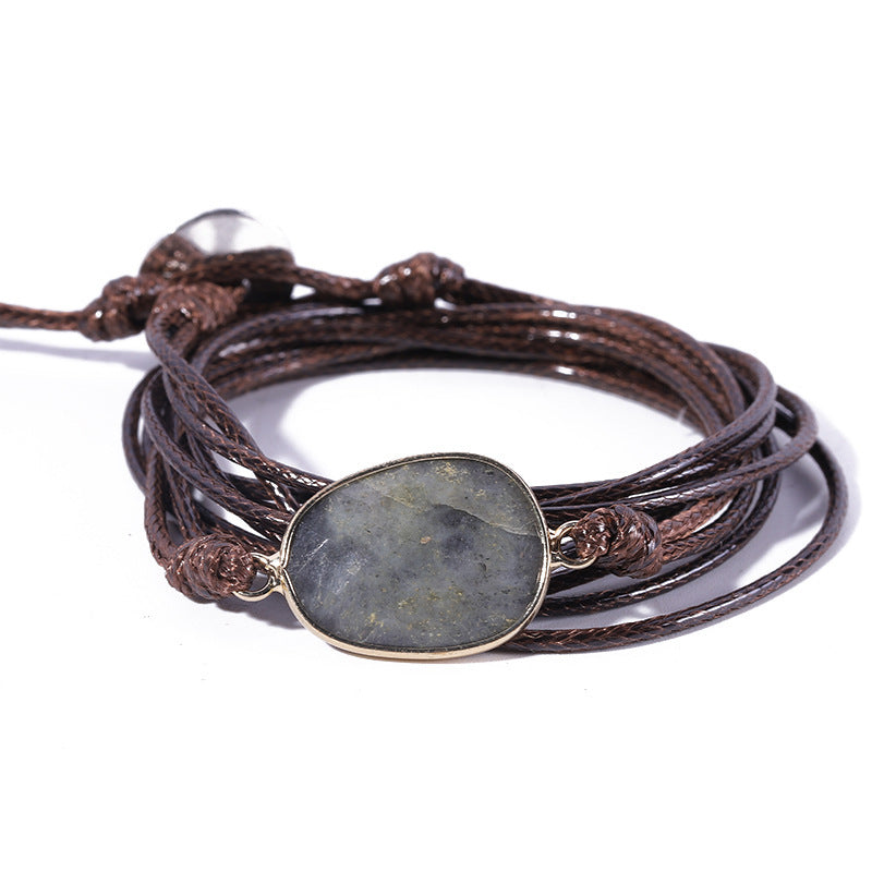 Labradorite Boho Bracelet - Aura Balance