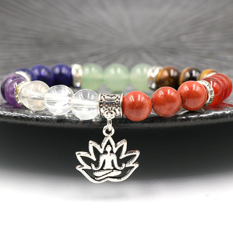 Handcrafted Crystal Gemstone Bracelet Set For Men Balance