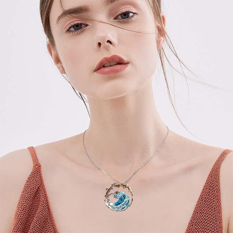 Ocean Theme Adjustable Hailang Necklace Copper Pendant