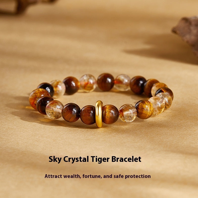 Natural Tiger Eye Bracelet For Women Protection