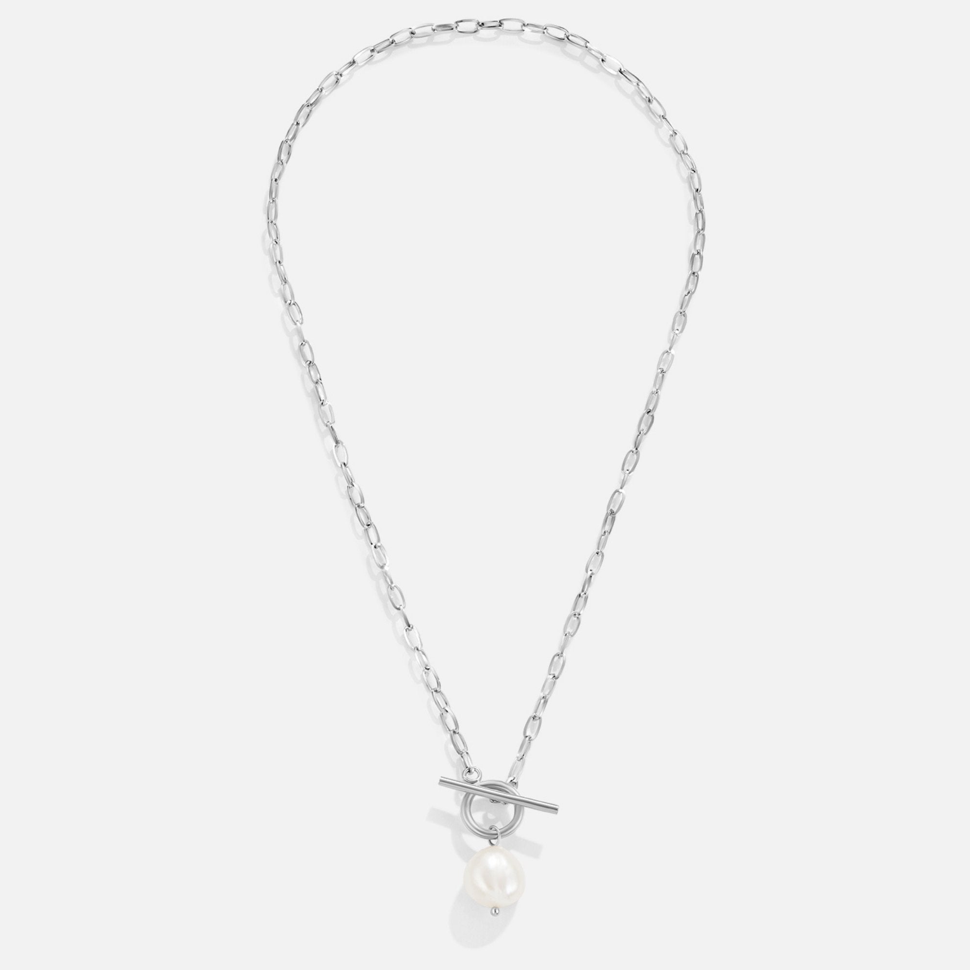 Eva Pearl Silver Necklace