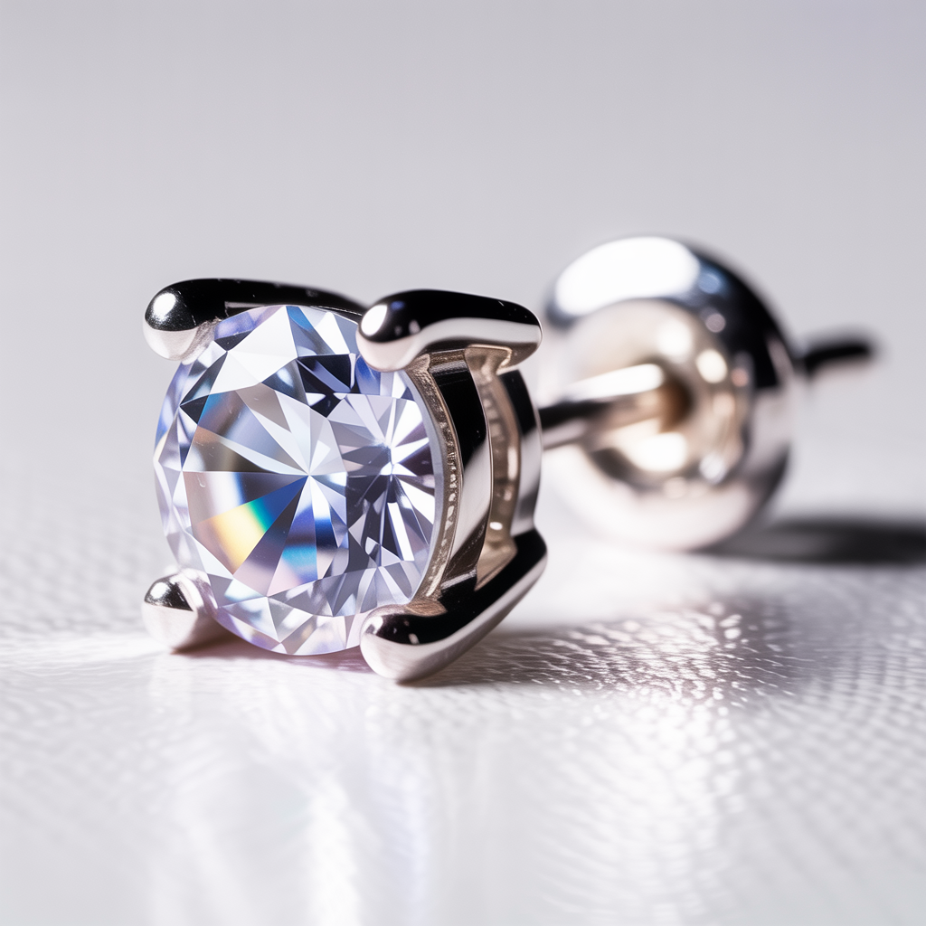 Pure Sparkle, Everyday Elegance Diamond-Style Stud Earrings