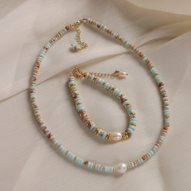 Natural Shoushan Stone Balance Bracelet for Women