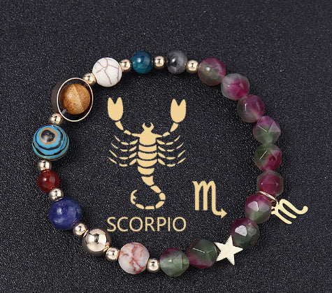 Handcrafted Zodiac Gemstone Balance Bracelet for Women