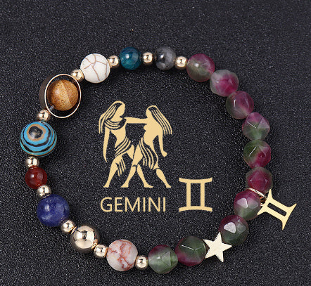 Handcrafted Zodiac Gemstone Balance Bracelet for Women