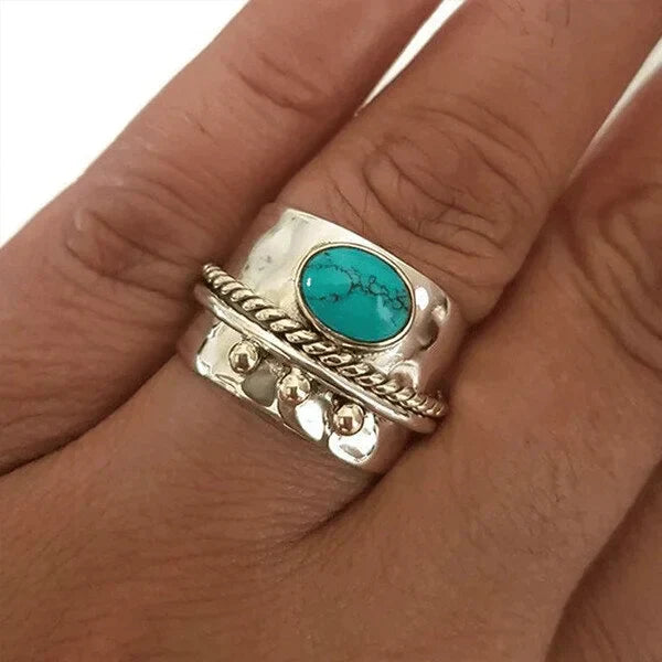 Turquoise Wide Vintage Ring