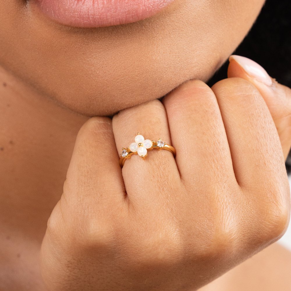 Flower Opal Ring