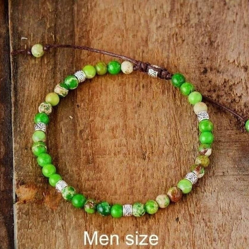 Handmade Purple Jasper Stone Adjustable Bracelet™