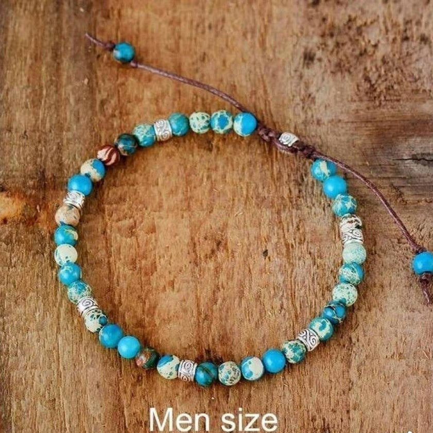 Handmade Purple Jasper Stone Adjustable Bracelet™