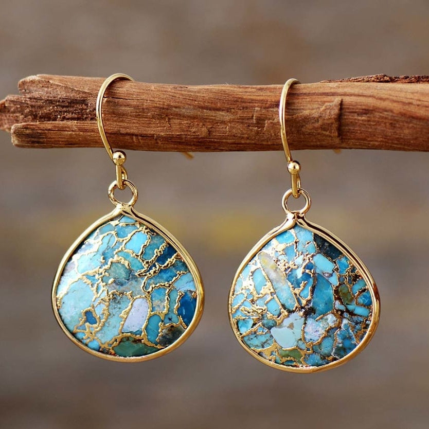 Handmade Turquoise Jasper Earrings™
