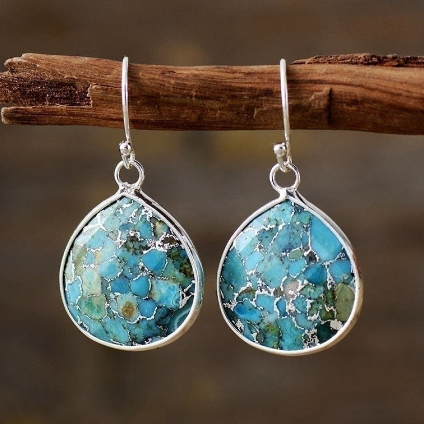 Handmade Turquoise Jasper Earrings™