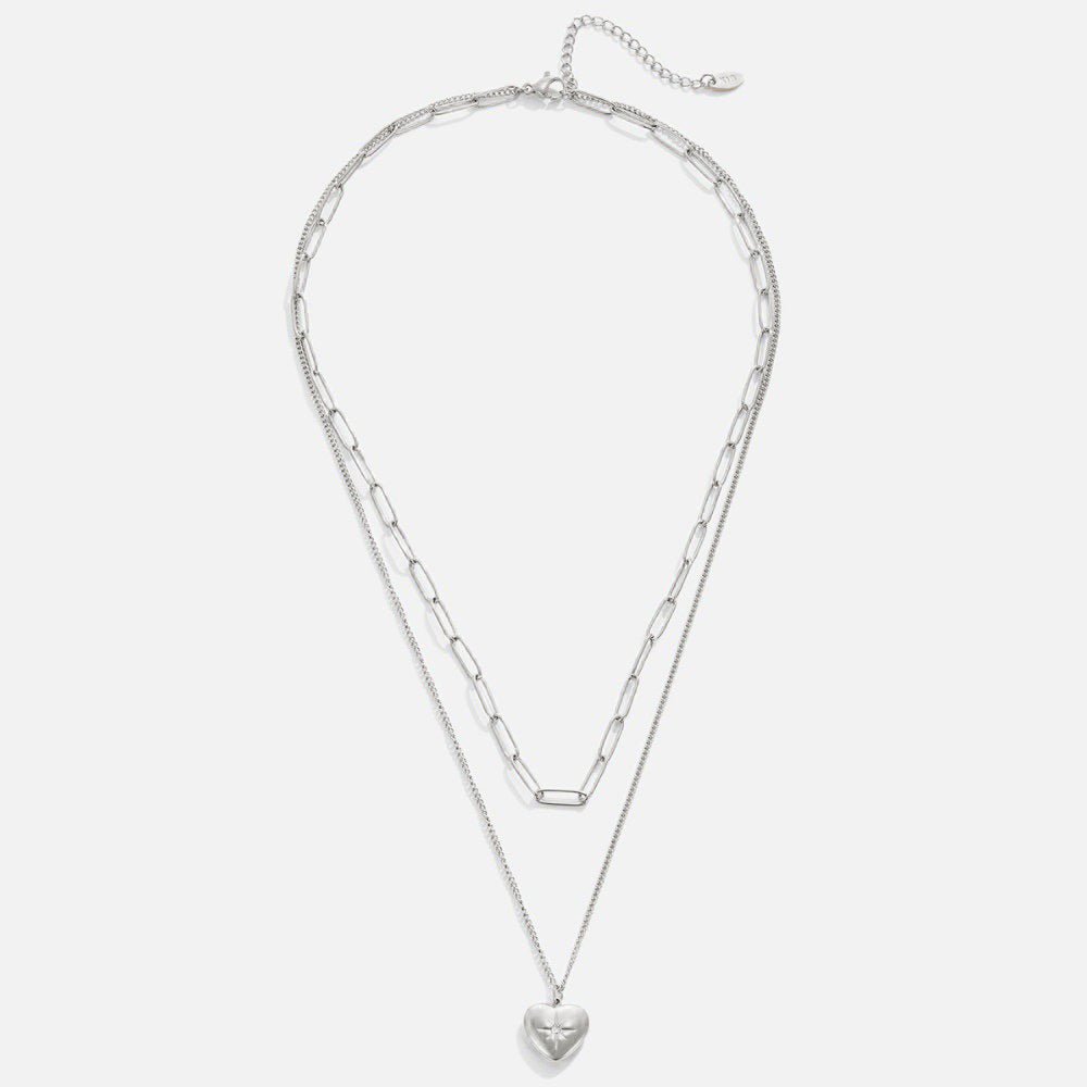 Heart & Paperclip Necklace