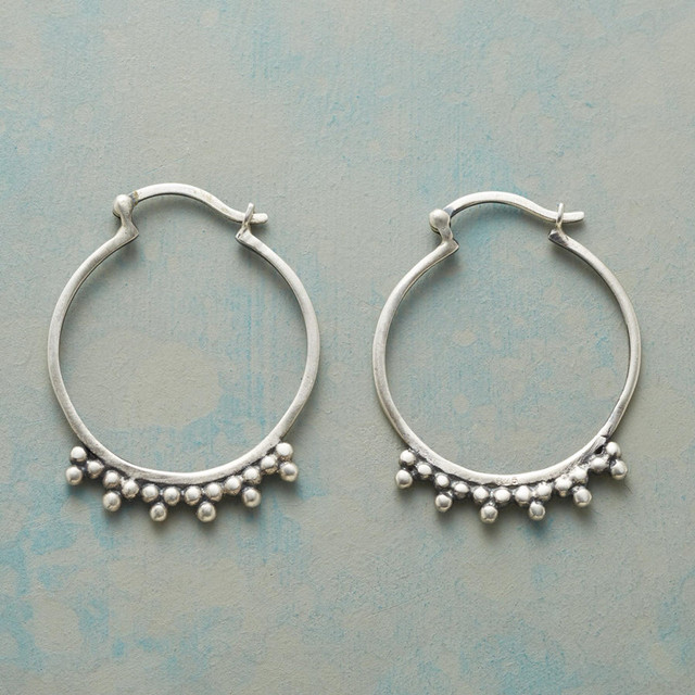 Vintage Silver Hoops