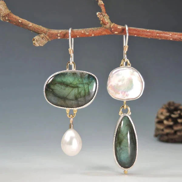 Exclusive Vintage Natural Stone Earrings