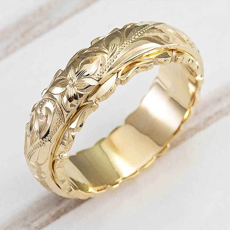 Vintage Gold Rose Ring