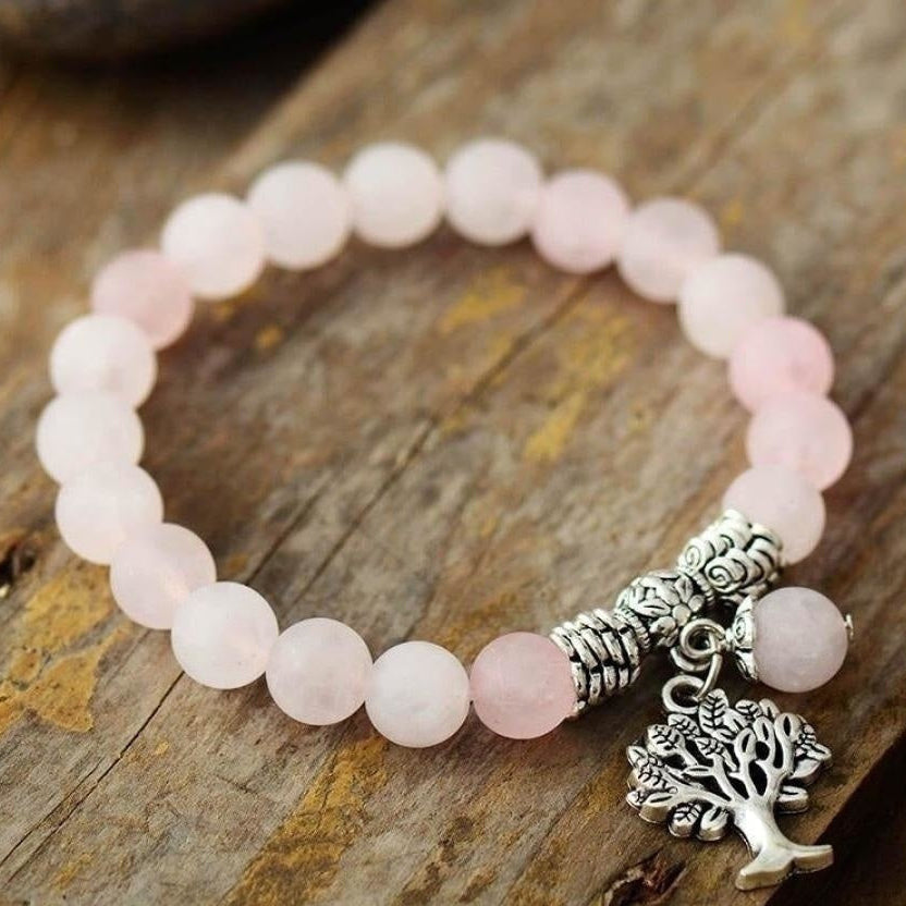 Natural Amazonite Tree Of Life Bead Bracelet™