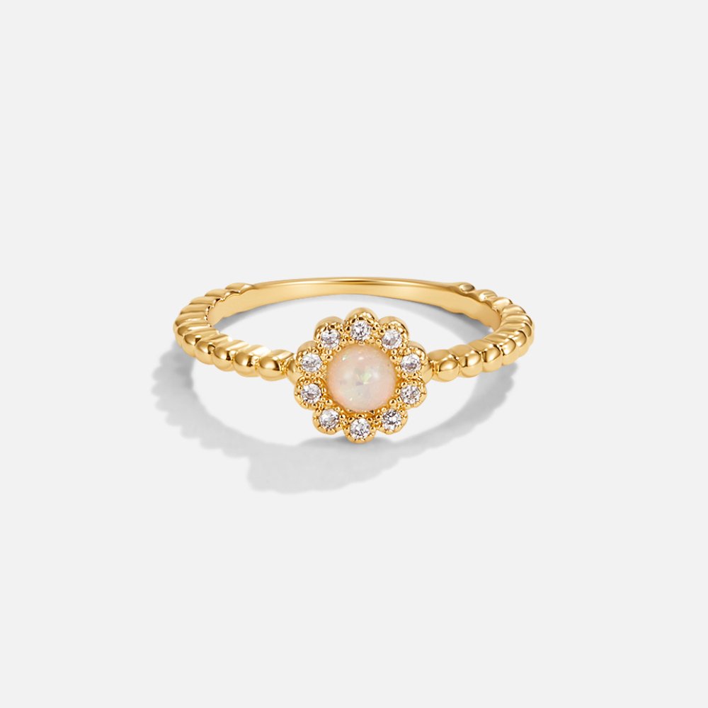 Opal Crystal Ring