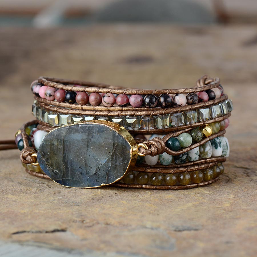 Labradorite Crystal Premium Bracelet