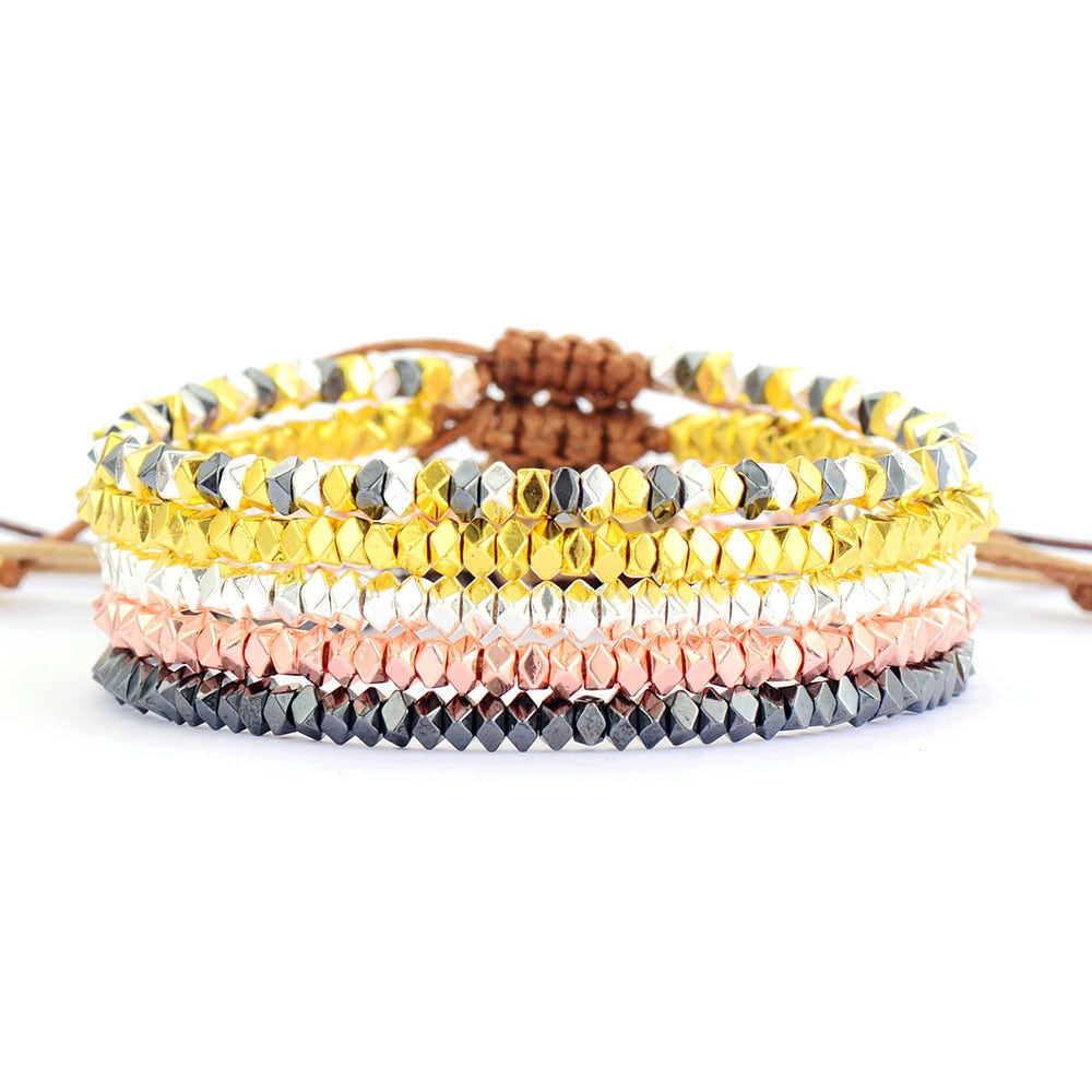Polygon Bead Bracelet