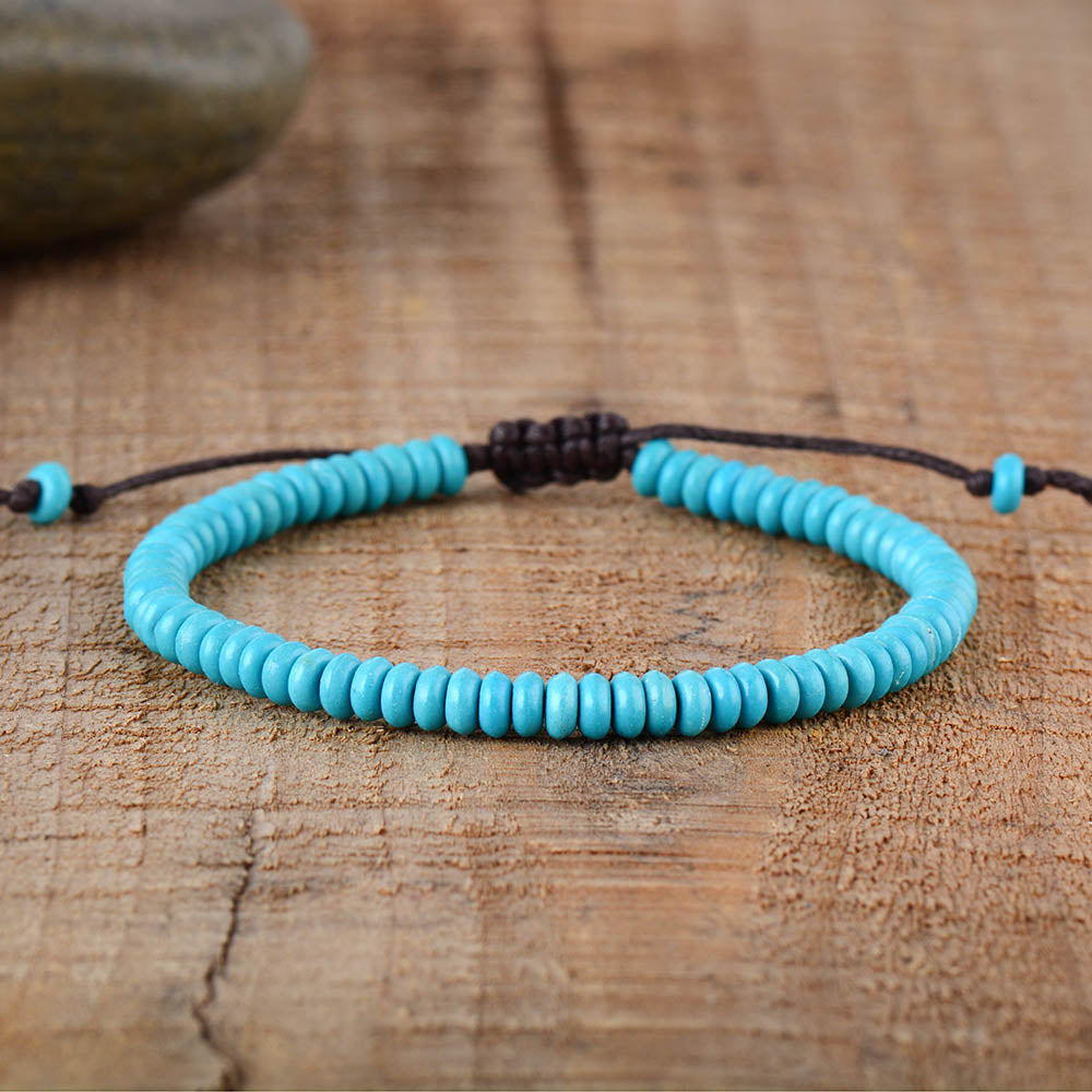 Disc Beads Turquoise Bracelet