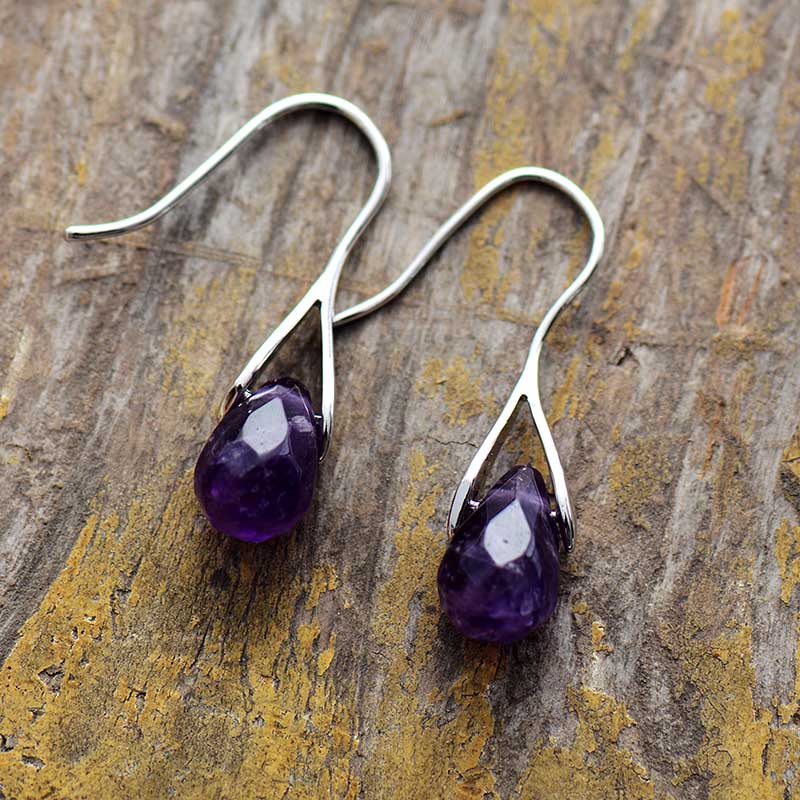 Amethyst Drop Earrings