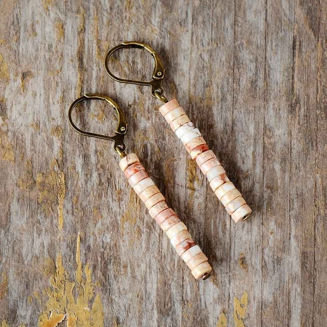 Natural Stone Vintage Earrings