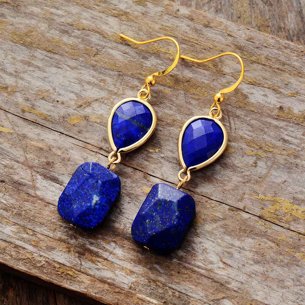 Lapis Lazuli Drop Earrings