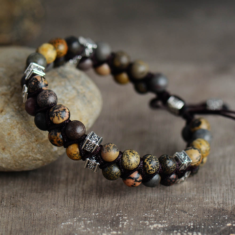 Jasper Steampunk Bracelet