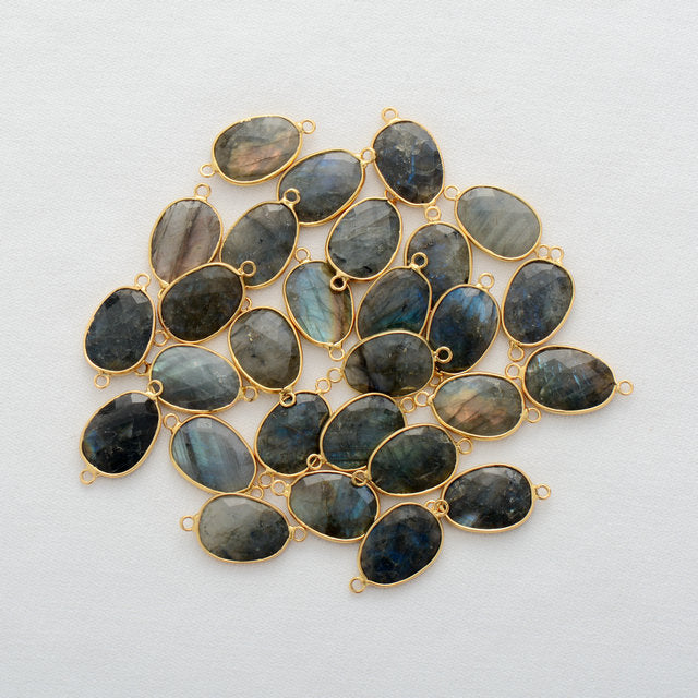 Labradorite Beaded Elastic Bracelet