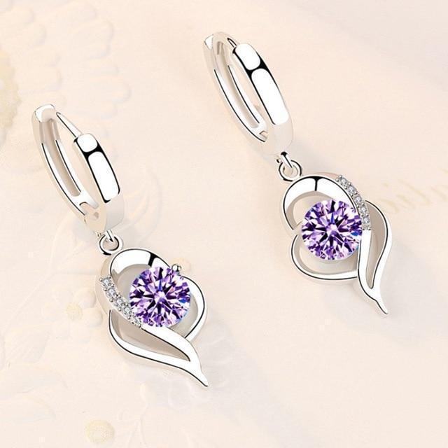 Floral Studs with Zirconia