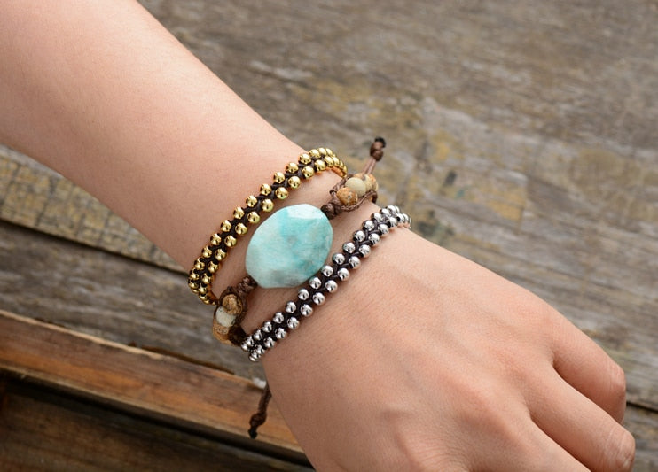 Amazonite Beaded Bracelet