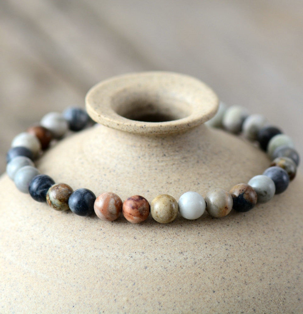 Jasper Beaded Bracelet