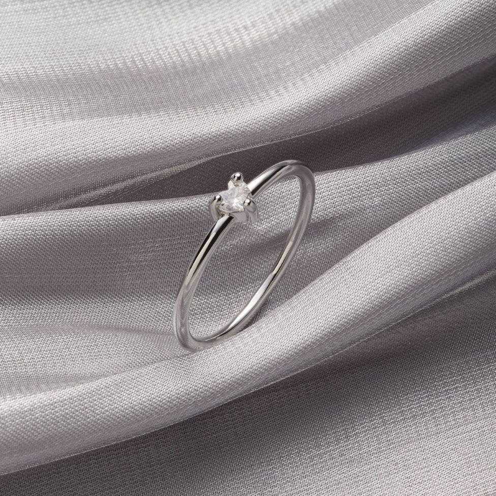 'Small Love' Crystal Heart Ring