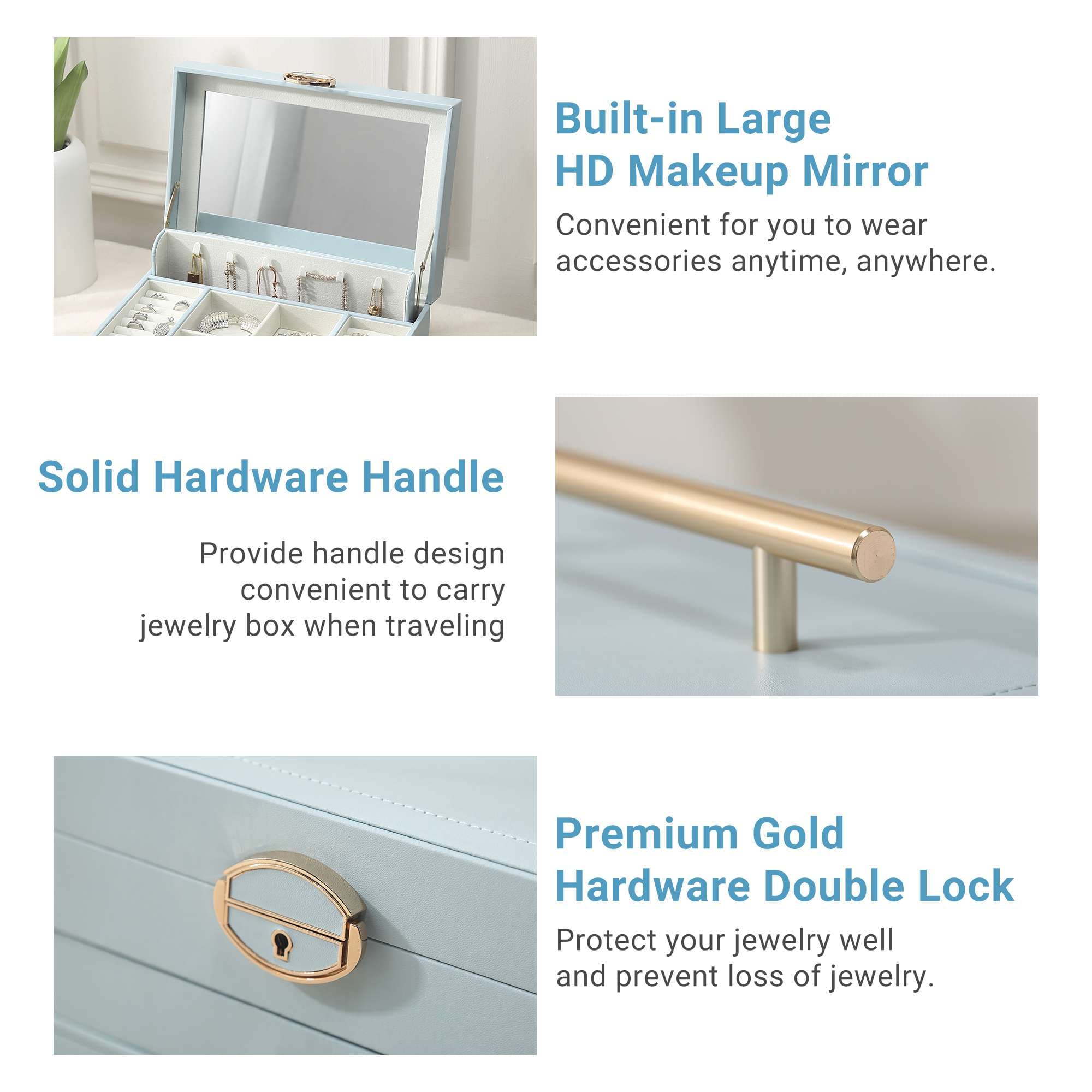 Large Jewellery Organizer with three Drawers