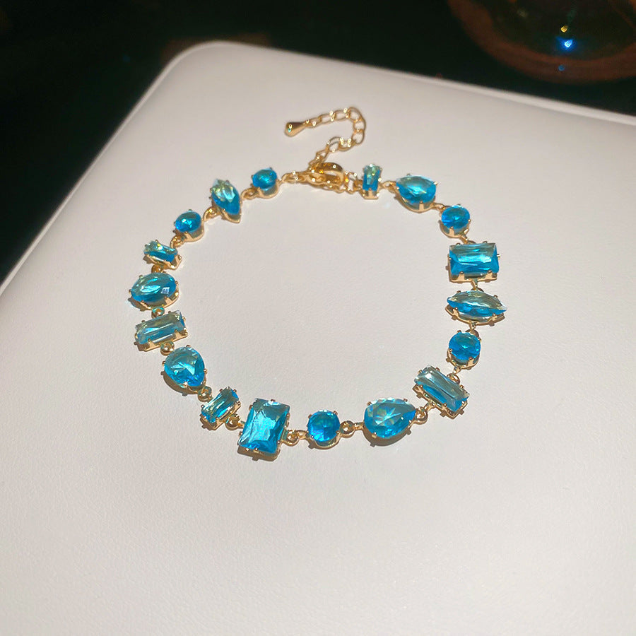 Handcrafted Zircon Drop Bracelet For Women Love