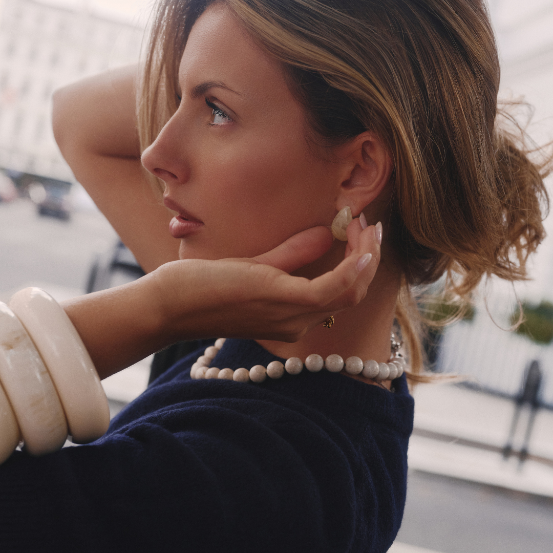 ALMOND TEAR DROP EARRINGS