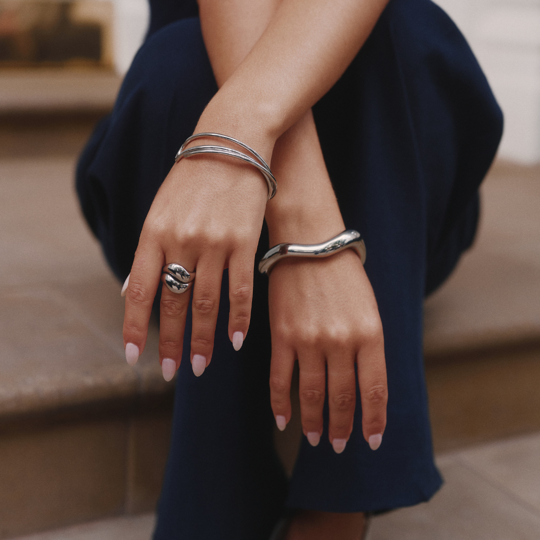 SILVER CUFF BANGLE