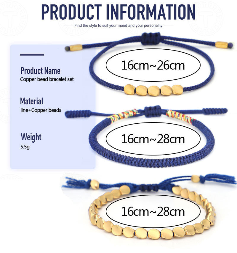 Handcrafted Navy Bracelet For Men Balance