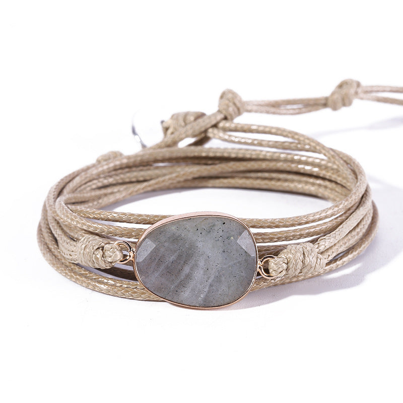 Labradorite Boho Bracelet - Aura Balance
