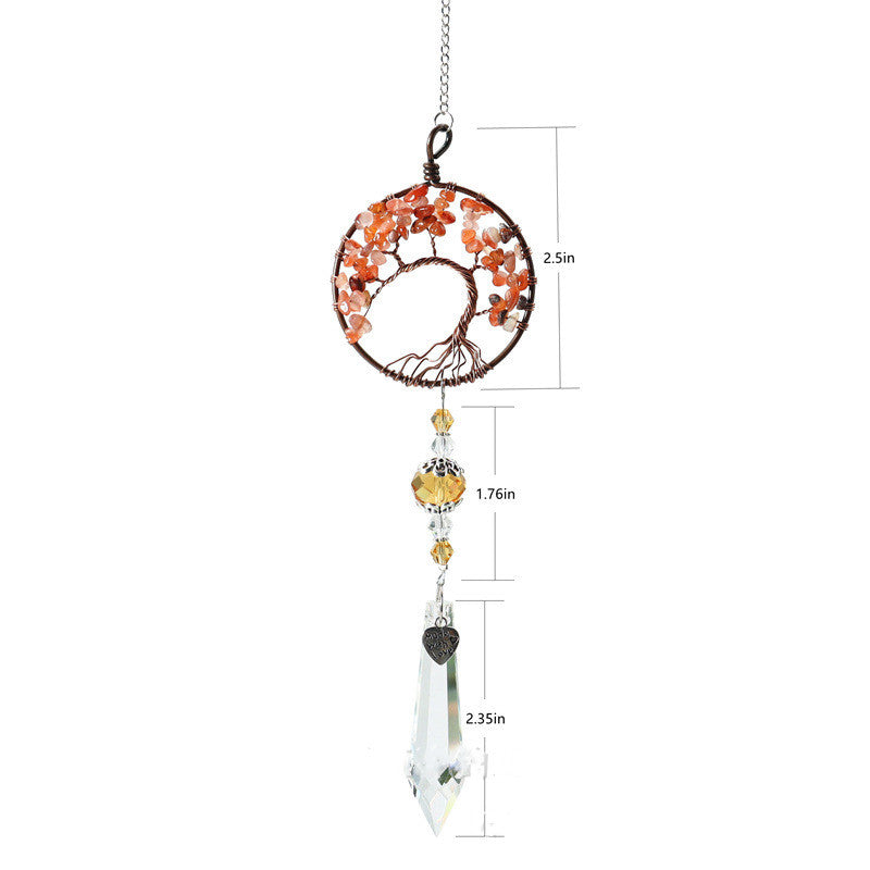 Handcrafted Crystal Tree of Life Suncatchers Ornament by Tinkers for Harmony