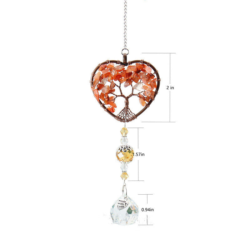 Handcrafted Crystal Tree of Life Suncatchers Ornament by Tinkers for Harmony