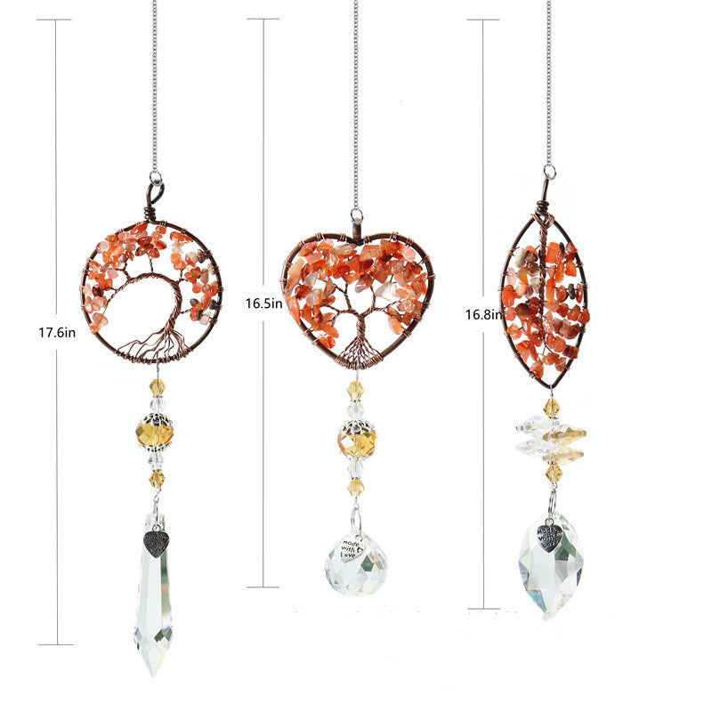 Handcrafted Crystal Tree of Life Suncatchers Ornament by Tinkers for Harmony