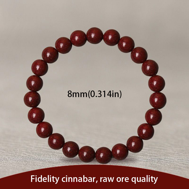 Cinnabar Bead Bracelet Signature Everyday Style