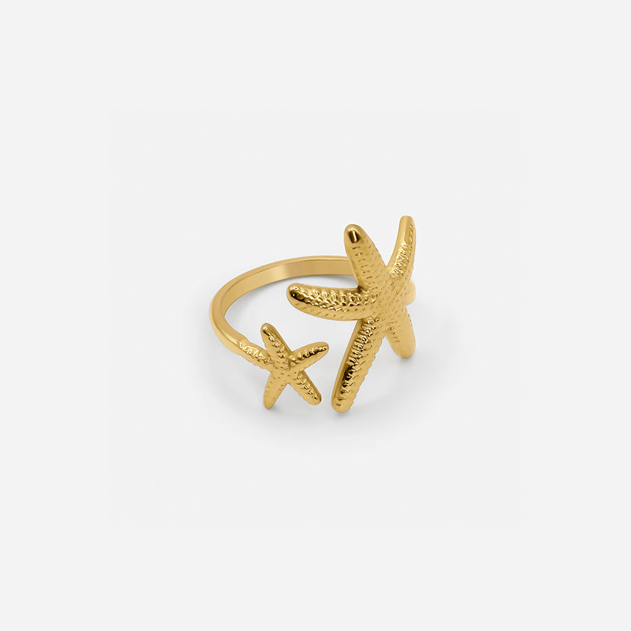 ADJUSTABLE STARFISH OPEN RING